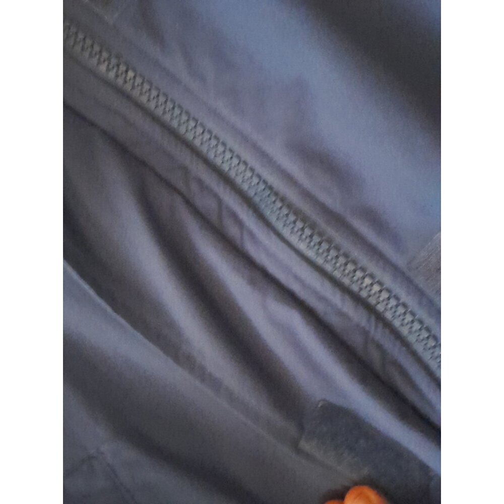Vtg Lands End Womens Aircore 200 Fleece Lined Mid Length Parka Coat Medium Blue - Picture 5 of 11
